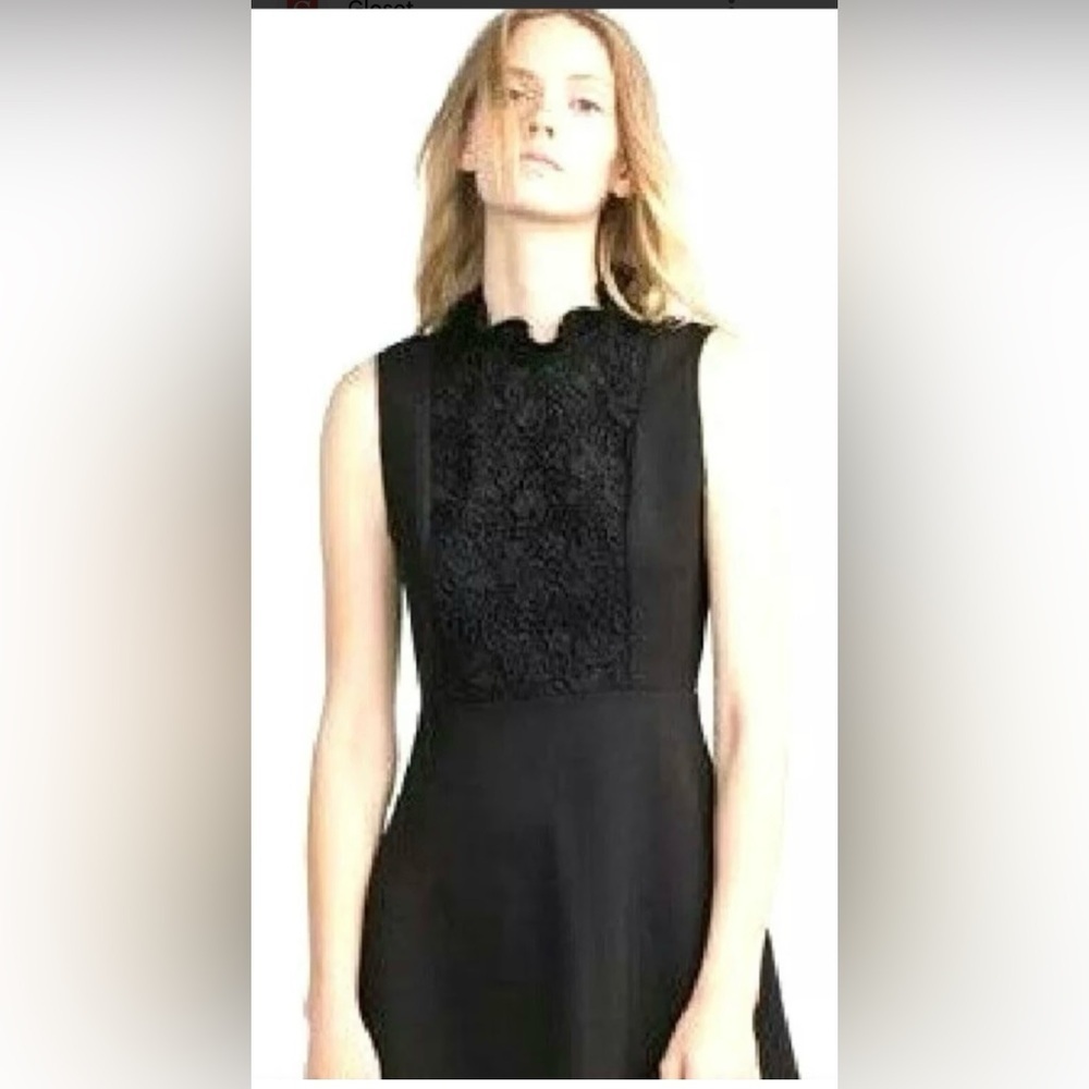 New Zara Elegant Black Sleeveless Dress